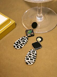 幾何耳墜 - 彩色 - 查看 2