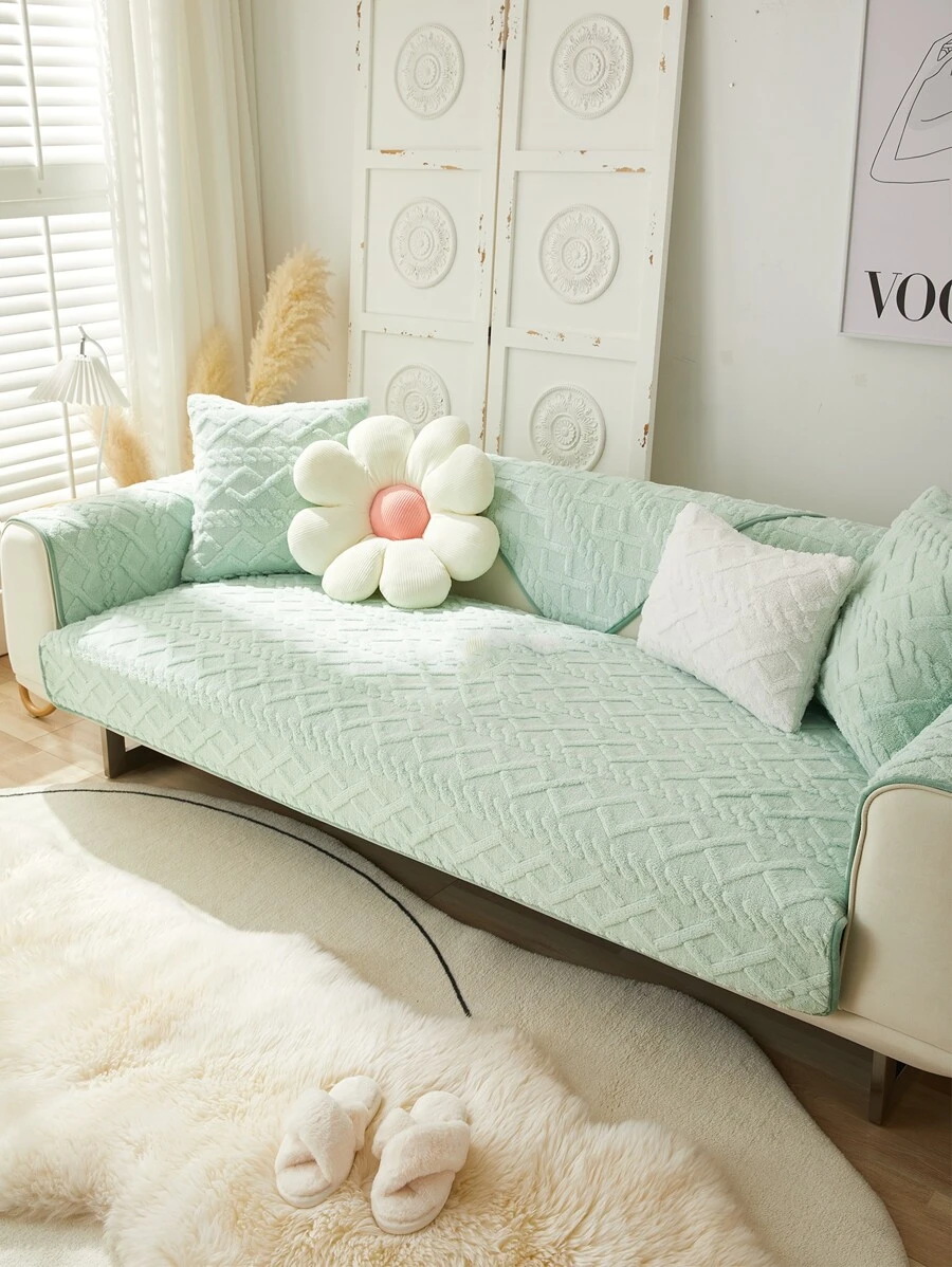 1 PC Jacquard Sofa Sang Trọng Đệm, Lưng Chống trơn trượt, Mềm Mại, Ấm Áp, Tất Cả Các Mùa - màu xanh lá - Xem 1