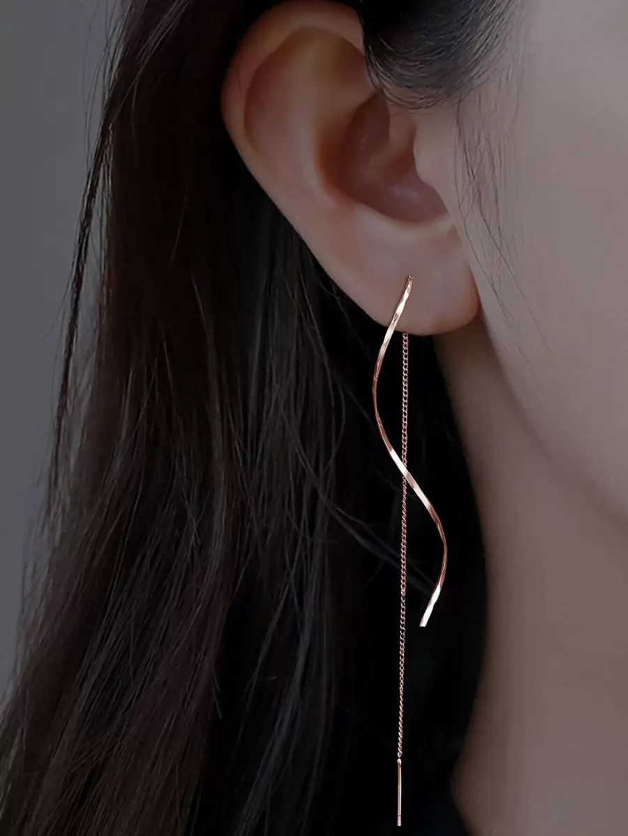 Nooxian Minimalist Threader Earrings