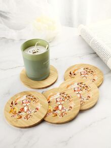 1pc Fox Pattern Coaster - Nhiều màu - Xem 5