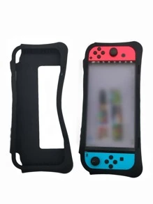 Vỏ silicon 1pc tương thích với Nintendo Switch OLED - màu đen - Xem 1