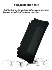 Vỏ silicon 1pc tương thích với Nintendo Switch OLED - màu đen - Xem 3