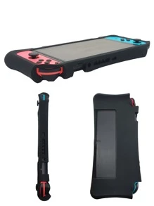 Vỏ silicon 1pc tương thích với Nintendo Switch OLED - màu đen - Xem 5