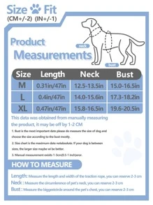 Supet 1件套足球圖案寵物牽引繩和背帶 - 玫紅色 - 查看 3