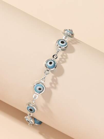Pulsera decorativa con ojo malvado