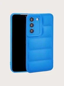 Vỏ điện thoại thiết kế áo khoác trơn màu - Màu xanh lam - Xem 1