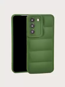 素色絎縫手機殼 - 軍綠色 - 查看 1