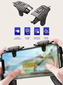 2pcs Phone Gaming Trigger - Black - View 5
