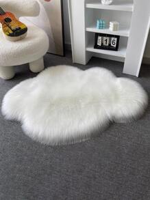 1pc Cloud Shaped Rug - White - View 6