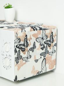One Butterfly Patterned Microwave Dust Cover Can Prevent Dust And Stains. The Material Is All Polyester And Not Waterproof, But It Can Prevent Dust And Stains. It Is Also A Decorative Dust Cover That Is Easy To Use And Clean - Multicolor - View 3