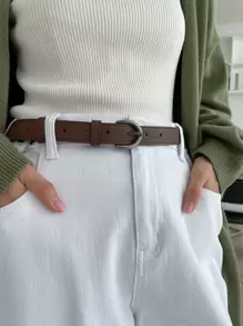 DAZY Cinturón sólido minimalista