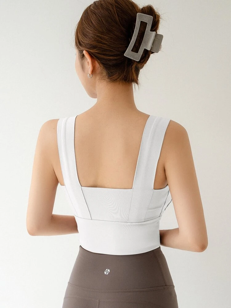 Solid High Support Sports Bra