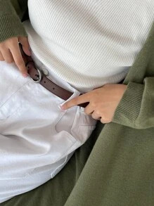 DAZY Cinturón sólido minimalista