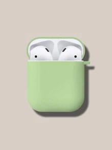 素色耳機殼適用於Airpods - 綠色 - 查看 2