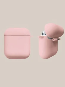Solid Case Compatible With Airpods - Pink - View 1