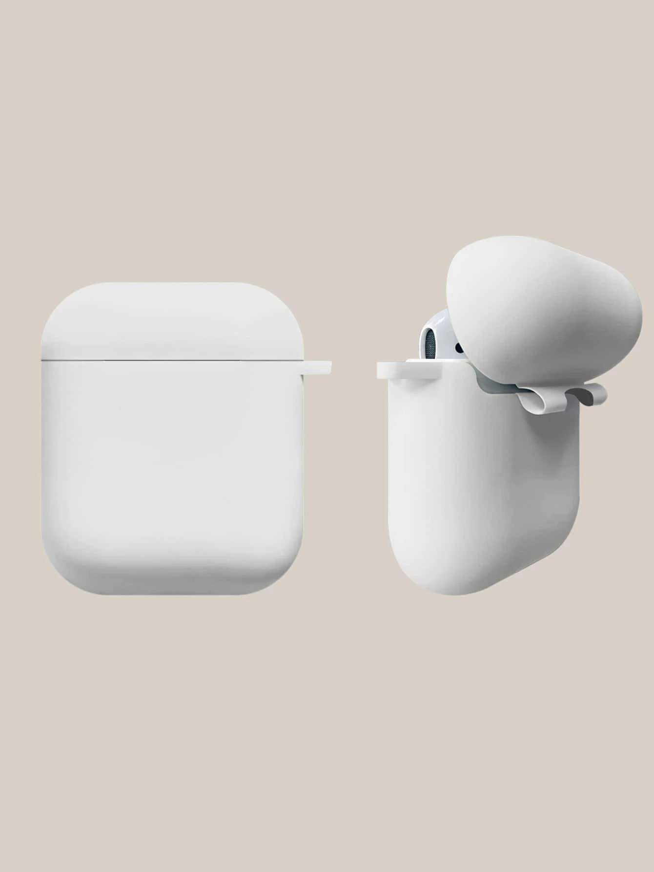 素色耳機殼適用於Airpods - 白色 - 查看 1
