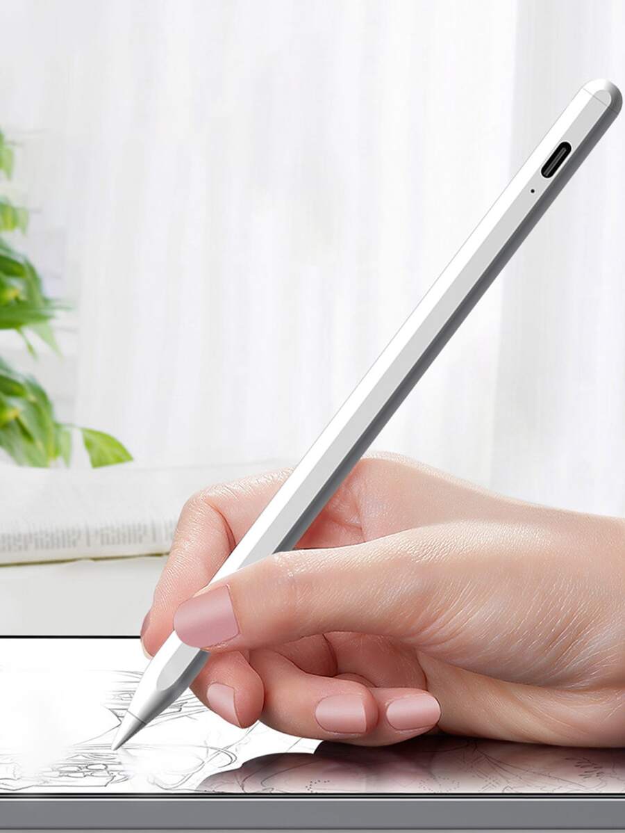 可充電觸控筆適用於蘋果和安卓 - 白色 - 查看 1