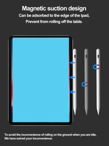 可充電觸控筆適用於蘋果和安卓 - 白色 - 查看 3