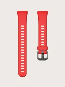 Plain Watchband Compatible With Huawei Band 6 - Red - View 7