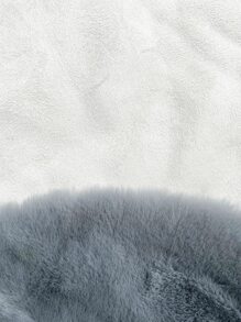 1 pieza de alfombra suave y esponjosa con forma de animal para sala de estar y dormitorio, alfombra de área para decoración del hogar - Gris - Ver 3