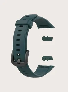 Silicone Watchband Compatible With Huawei Band 6 - Cadet Blue - View 3