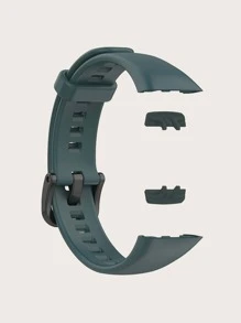 Silicone Watchband Compatible With Huawei Band 6 - Cadet Blue - View 4