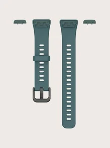 Silicone Watchband Compatible With Huawei Band 6 - Cadet Blue - View 5