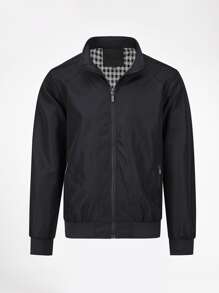 CLOUDSTYLE Áo khoác Nam Túi Dây kéo màu trơn Giải trí - màu đen - Xem 1