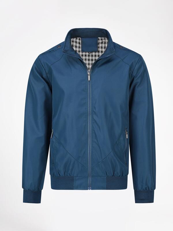CLOUDSTYLE Casual Vlak Jassen mannen Knoop Zak Rits