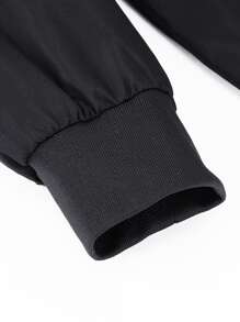 CLOUDSTYLE Áo khoác Nam Túi Dây kéo màu trơn Giải trí - màu đen - Xem 4