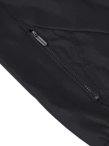 CLOUDSTYLE Áo khoác Nam Túi Dây kéo màu trơn Giải trí - màu đen - Xem 7