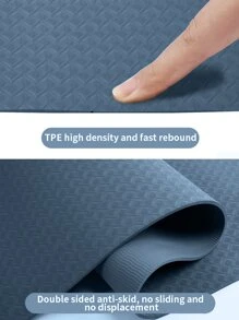 Foldable Yoga Mat - Blue - View 7