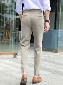 Manfinity Mode Men Buckled Detail Suit Pants