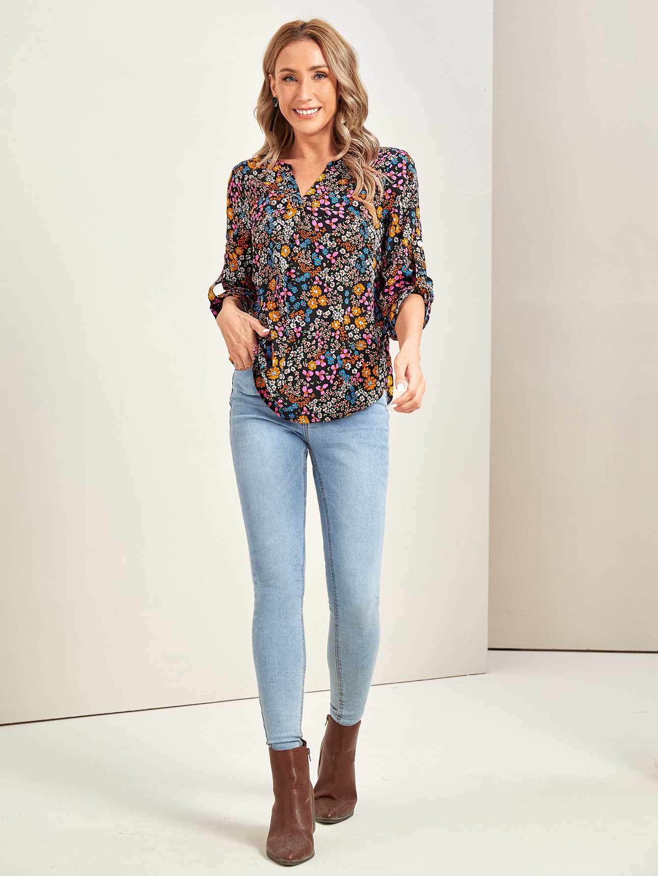 Emery Whimsical Garden Blouse main image 1