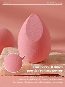 2 piezas Esponjas de maquillaje - Rosa - Ver 4