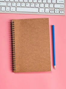 Giấy ghi chú Sổ tay xoắn ốc - Màu Khaki - Xem 4