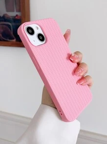 Vỏ điện thoại tối giản rắn - Hồng - Xem 2