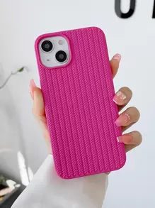 素色極簡風格手機殼 - 玫紅色 - 查看 1