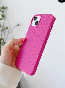 素色極簡風格手機殼 - 玫紅色 - 查看 2