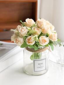 2bunches Hoa hồng nhân tạo - trắng - Xem 2