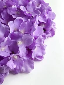 5/10/20 件绣球花人造花头带茎，假绣球花，桌面装饰丝绸花，紫色假花，适用于家庭办公室派对婚礼、假植物、春季装饰、房间、书桌、花园装饰、房间装饰用品、情人节、礼物 - 紫色 - 查看 2