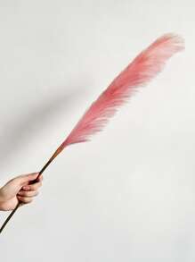 1 Giả Cỏ Pampas, Lớn Lông Tơ Nhân Tạo Bulrush Cỏ Sậy Cho Bình Chất Độn, Trang Trại Nhà Trang Trí Lễ Cưới - Hồng - Xem 2