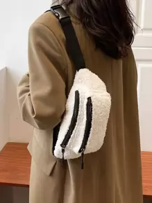 Minimalist Waist Bag - White - View 1