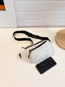 Minimalist Waist Bag - White - View 3