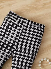 SHEIN 嬰兒女孩格瓦拉袖t恤及八字褲 - 黑與白 - 查看 4