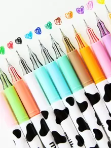 1 套 3 件隨機顏色鑽石尖 0.38 毫米中性墨水筆,用於中性書寫和簽名 - 彩色 - 查看 1