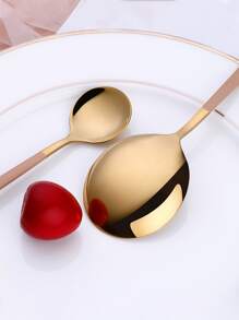 4pcs Two Tone Cutlery Set - Pink - View 3