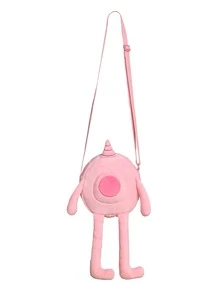 Cartoon Pattern Design Novelty Bag Pink Cute Crossbody Bag For Girls - Pink - View 1