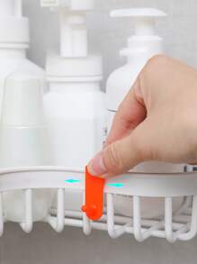 1入組塑膠收納架 - 白色 - 查看 3