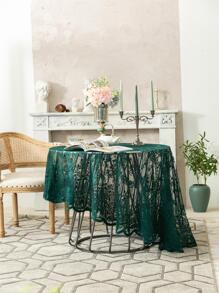 Khăn trải bàn ren hoa - Màu xanh lá cây đậm - Xem 7